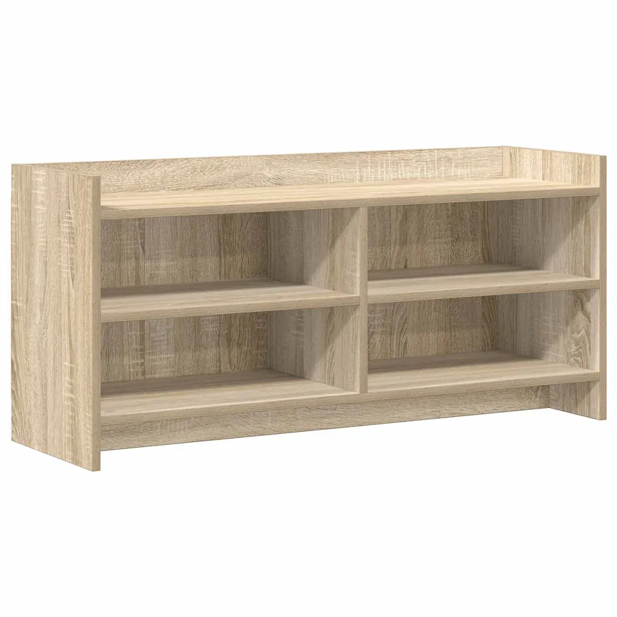 Meuble TV 100 x 33 x 47 cm Chêne Sonoma Bois d'ingénierie - 2