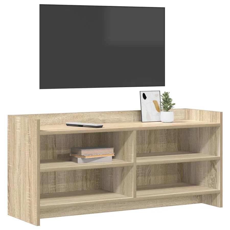 Meuble TV 100 x 33 x 47 cm Chêne Sonoma Bois d'ingénierie - 3