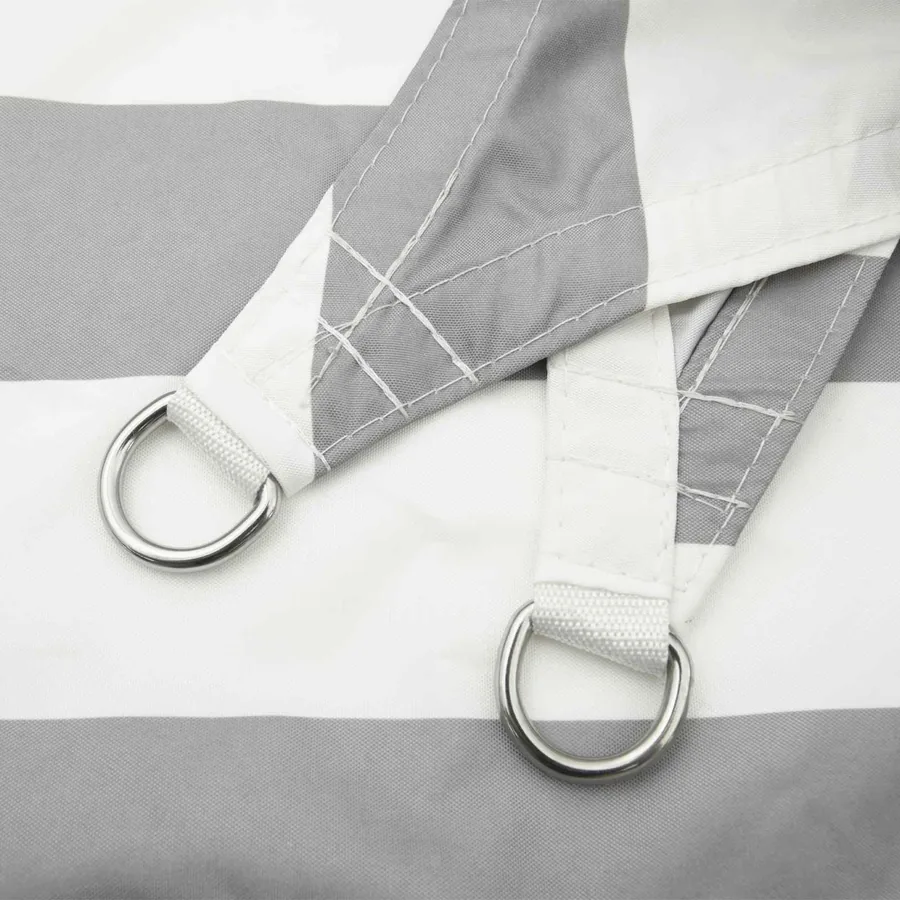 Voile d'ombre Gris clair et blanc 5 x 5 m - 5