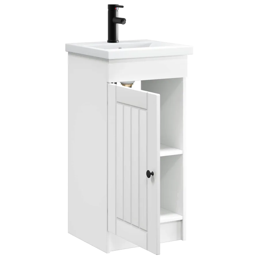 Meuble de salle de bain avec évier Blanc 42 x 40 x 84,5 cm - 4
