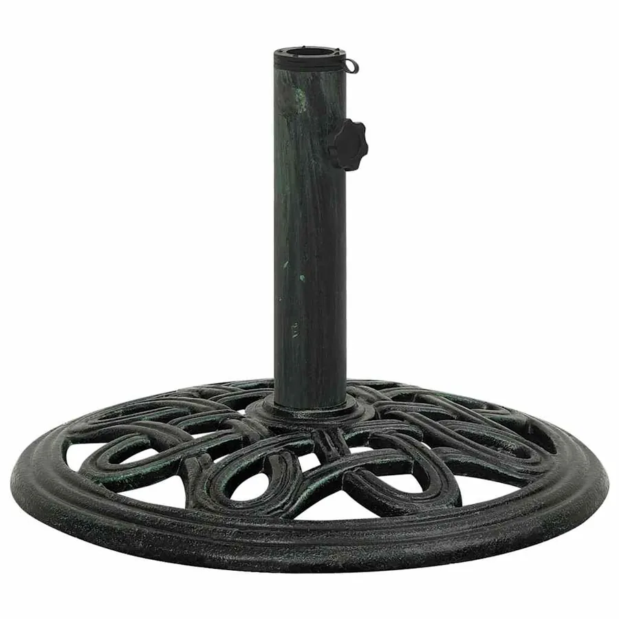 Socle de parasol Vert 40x40x32 cm Fonte - 4