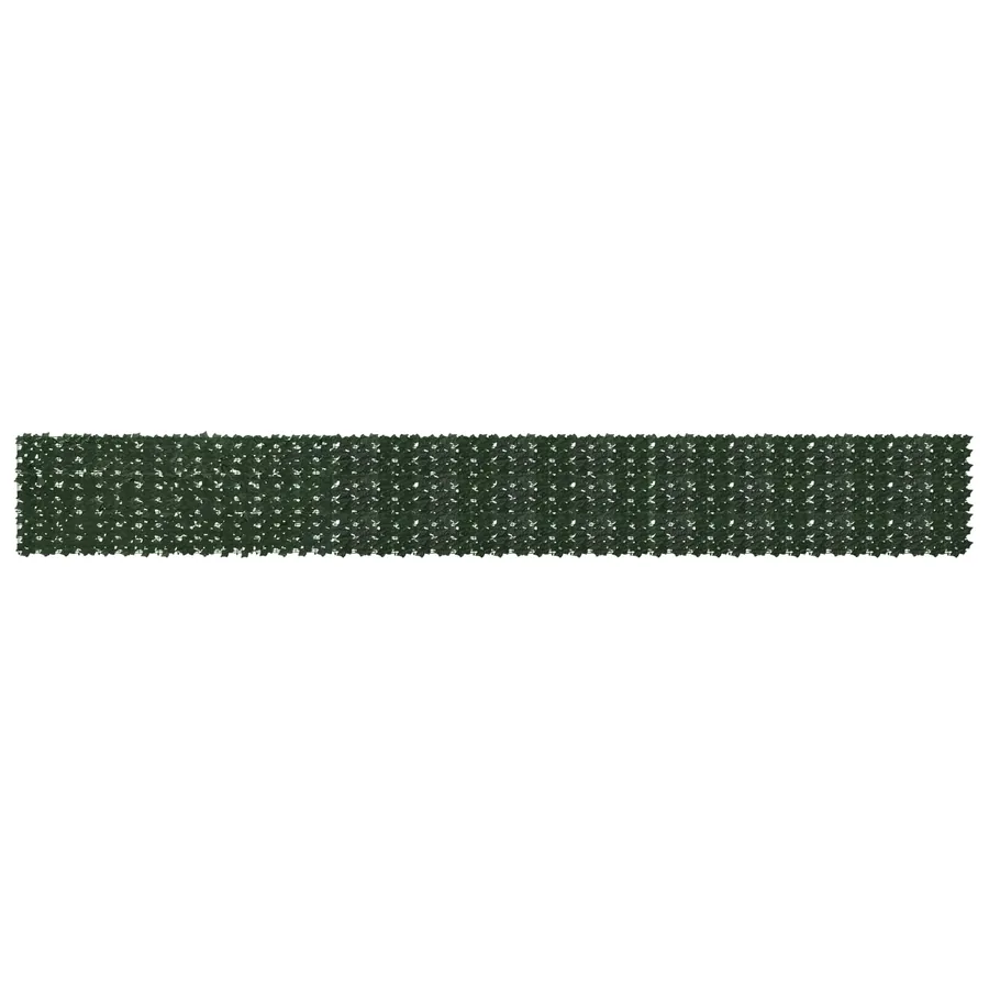 Écran de balcon avec feuilles Vert foncé 600 x 75 cm
