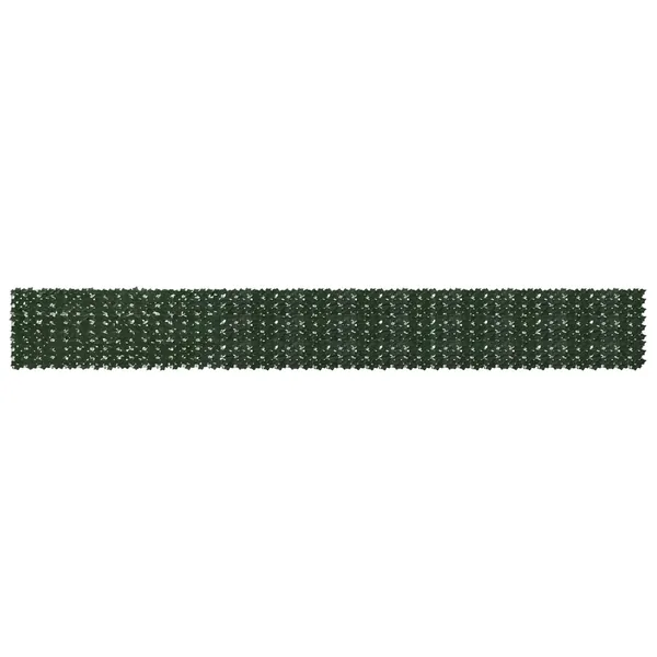 Écran de balcon avec feuilles Vert foncé 600 x 75 cm