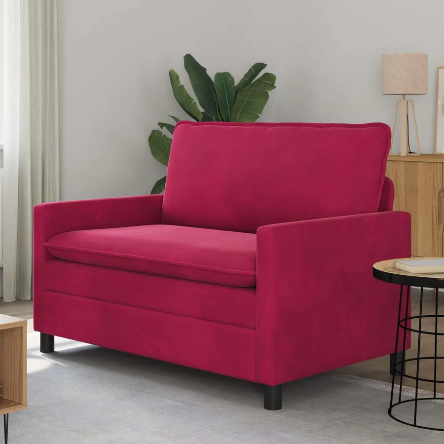 Canapé Bordeaux 126 x 81 x 87,5 cm Velours