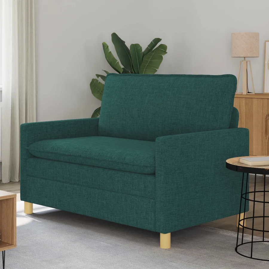 Canapé Vert foncé 126 x 81 x 87,5 cm Tissu