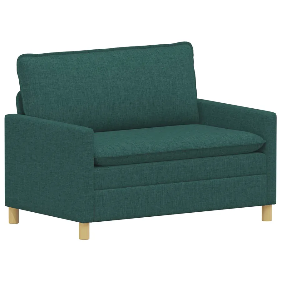 Canapé Vert foncé 126 x 81 x 87,5 cm Tissu - 2