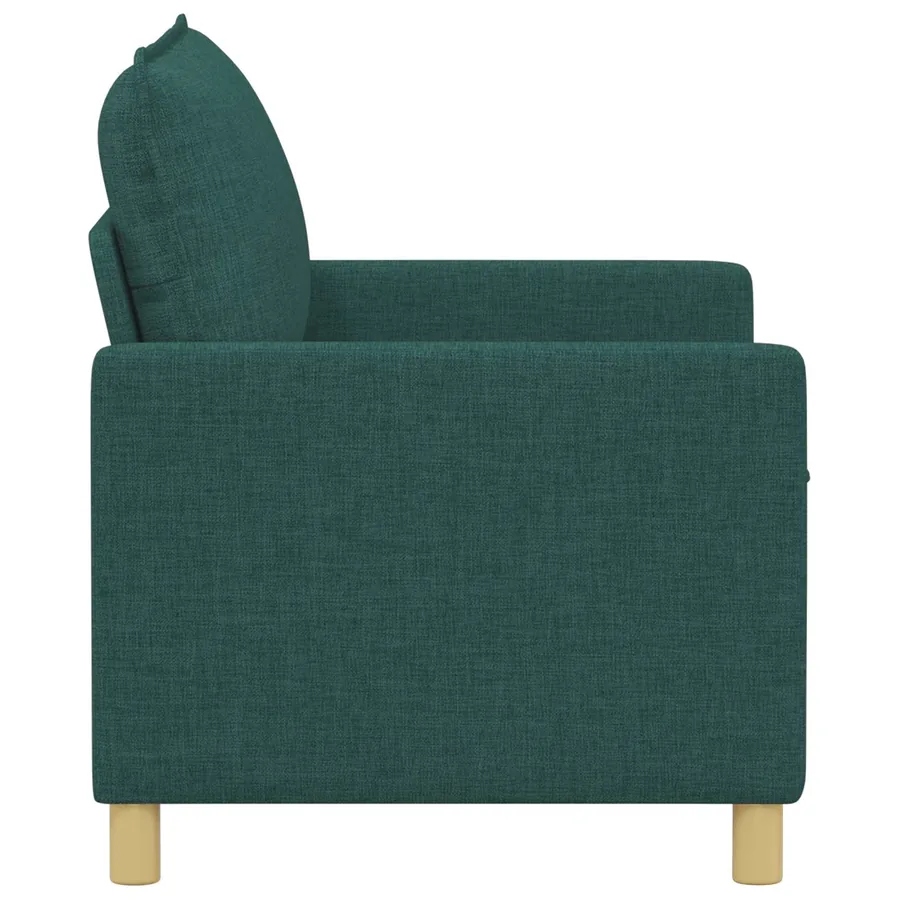 Canapé Vert foncé 126 x 81 x 87,5 cm Tissu - 4