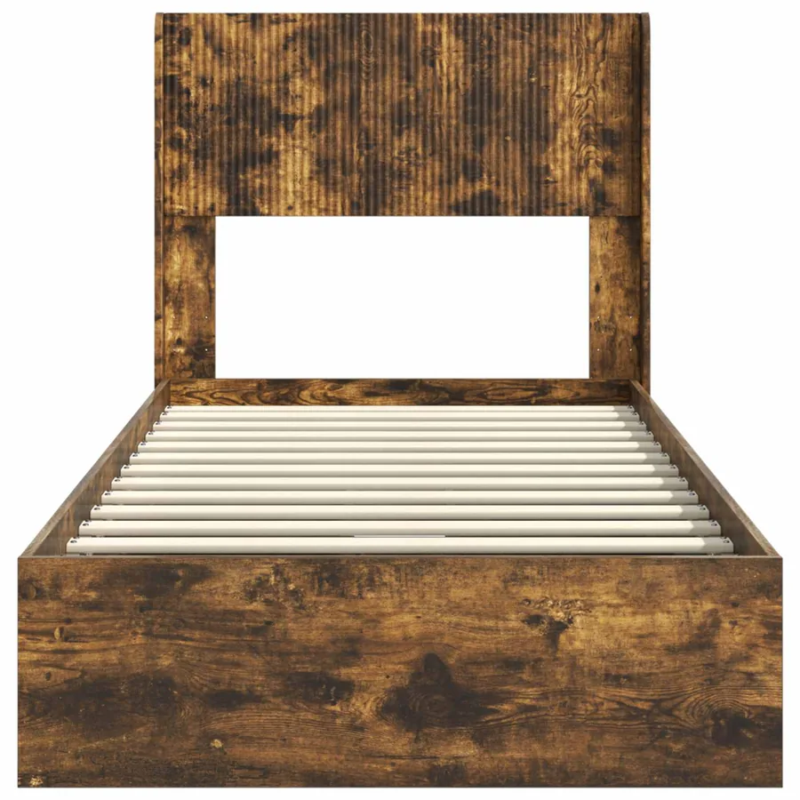 Cadre de lit avec rangement et tête de lit 2 pc - 6