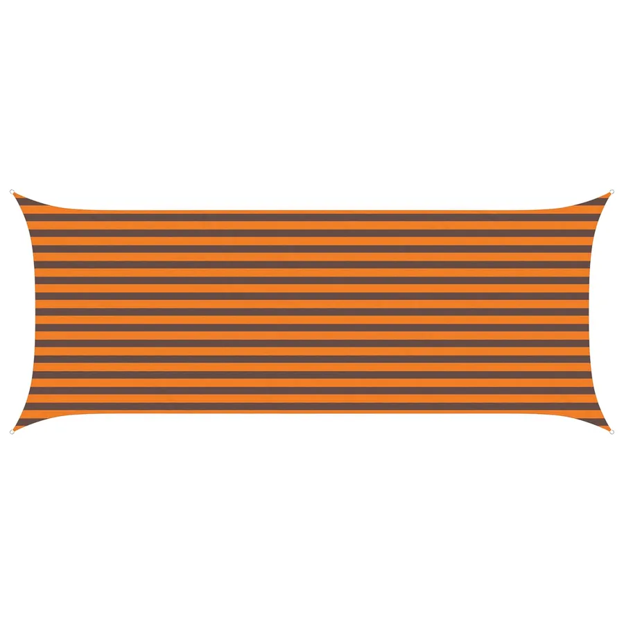 Voile d'ombre Orange et marron 5 x 2 m 100 % polyester Oxford - 2