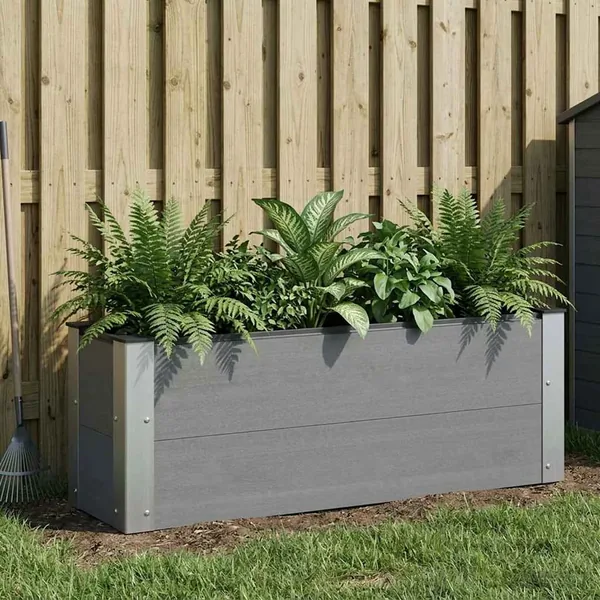 Jardinière surélevée Gris 100 x 30 x 36 cm