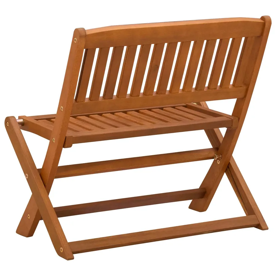Banc d'enfants Marron 61 x 38 x 57 cm Bois d'eucalyptus massif - 5