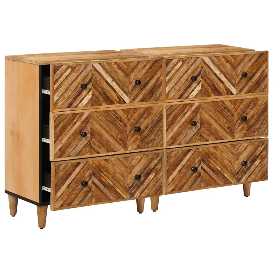 Armoires de rangement 2 pcs Marron 60 x 33,5 x 75 cm - 2