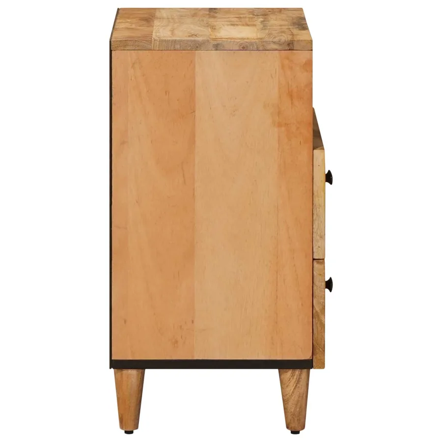 Table de chevet Marron 50 x 33 x 60 cm Bois de mangue massif - 4