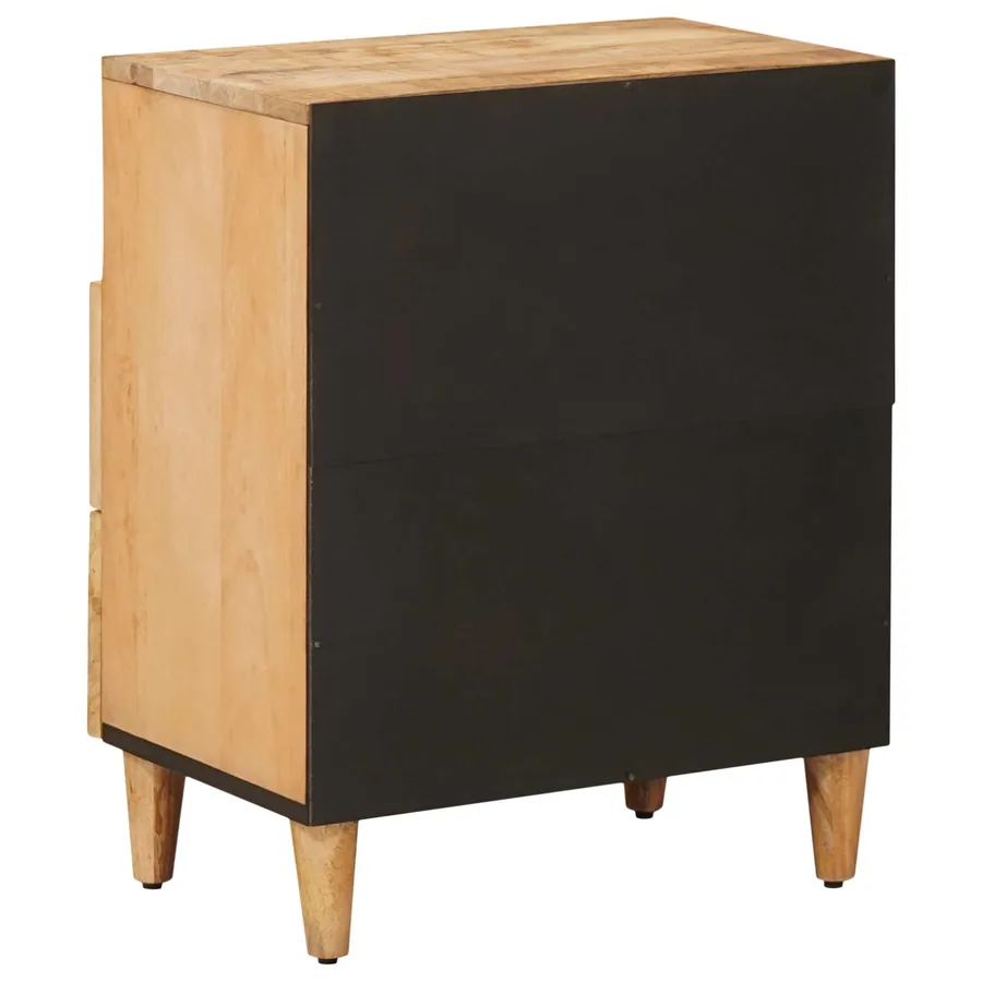 Table de chevet Marron 50 x 33 x 60 cm Bois de mangue massif - 5