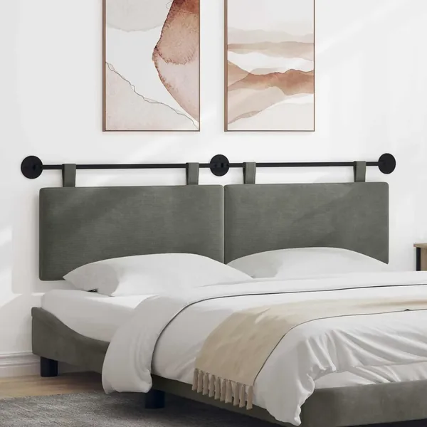 Tête de lit suspendue Tissu en velours côtelé