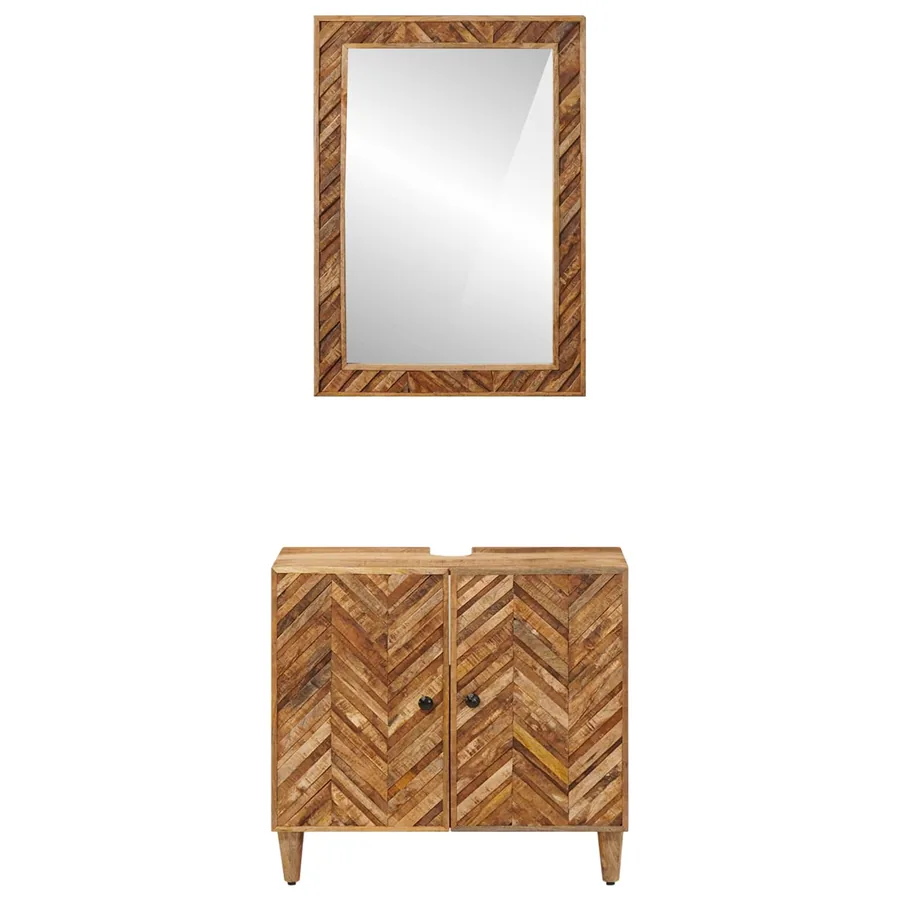 Ensemble de Meubles de Salle de Bain Montage mural 2 pcs - 5
