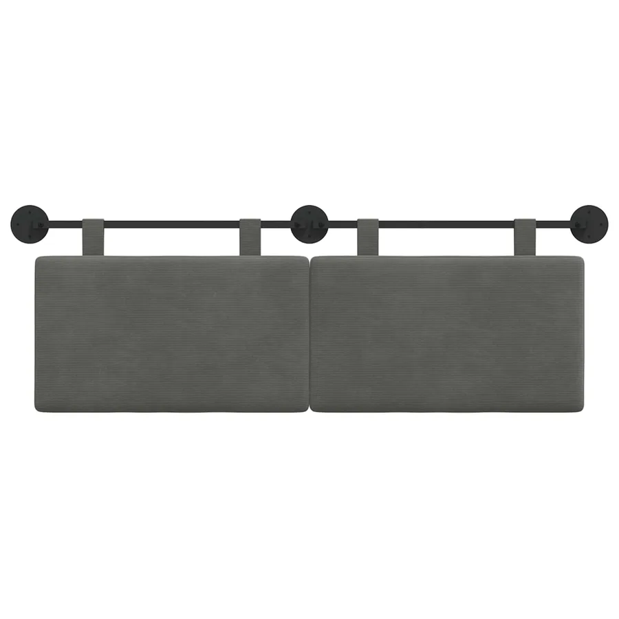 Tête de lit suspendue Tissu en velours côtelé - 5