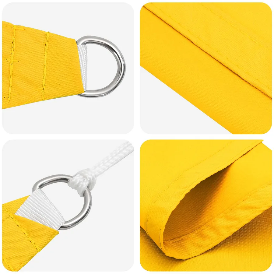 Voile d'ombre Jaune 6 x 2,5 m 100 % polyester Oxford - 4