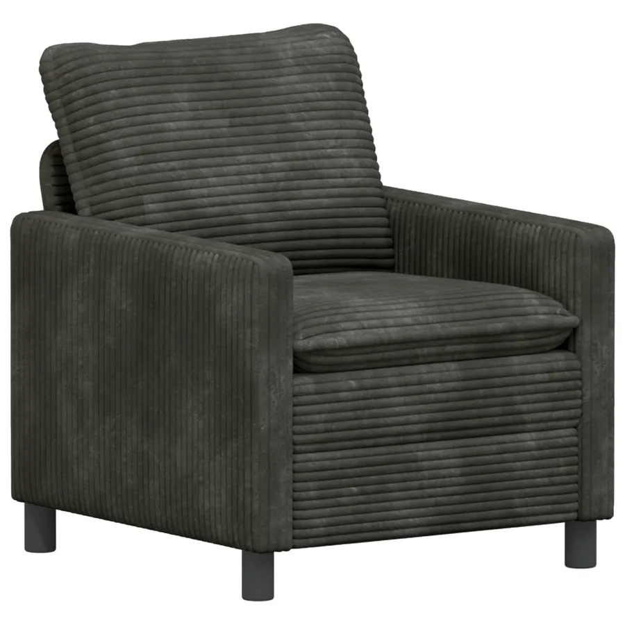 Canapé Anthracite 76 x 81 x 87,5 cm Polyester - 2
