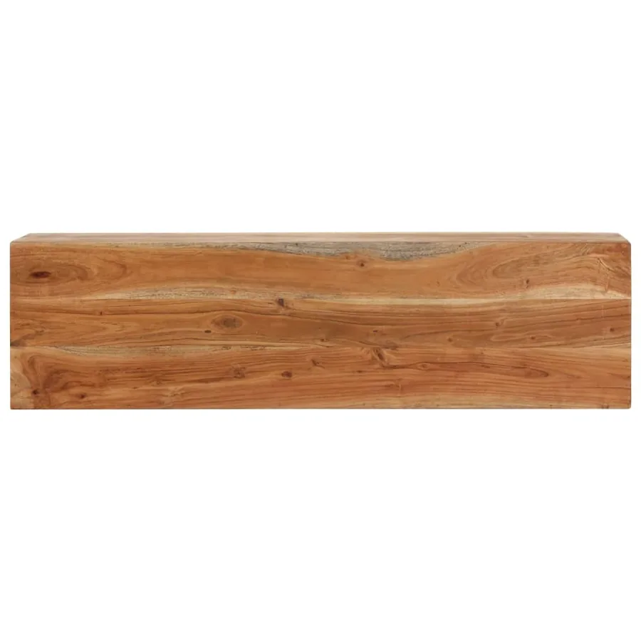 Table console 110x30x75 cm bois massif d'acacia et fer - 4