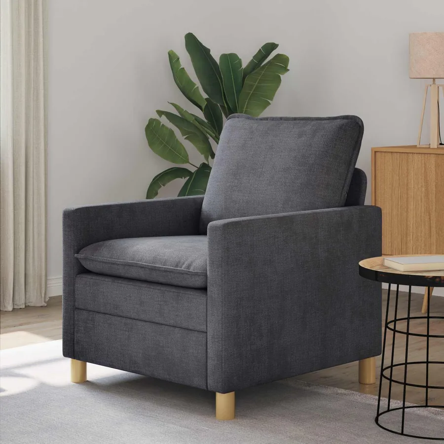 Canapé Gris foncé 76 x 81 x 87,5 cm Polyester