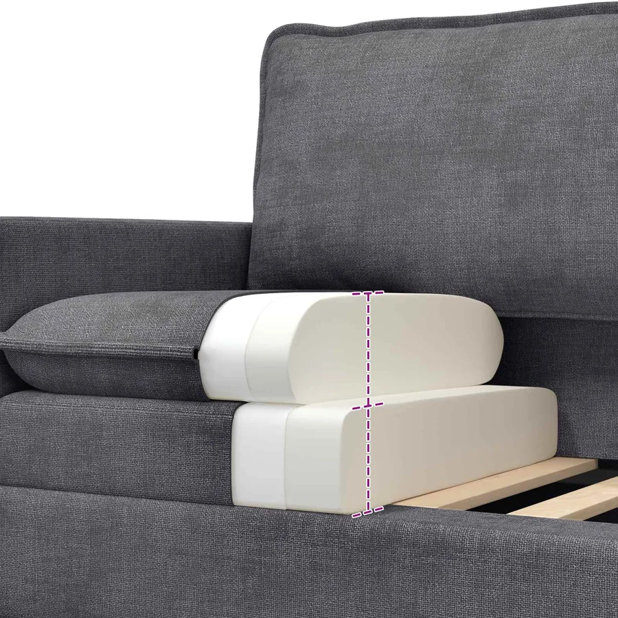 Canapé Gris foncé 76 x 81 x 87,5 cm Polyester - 7