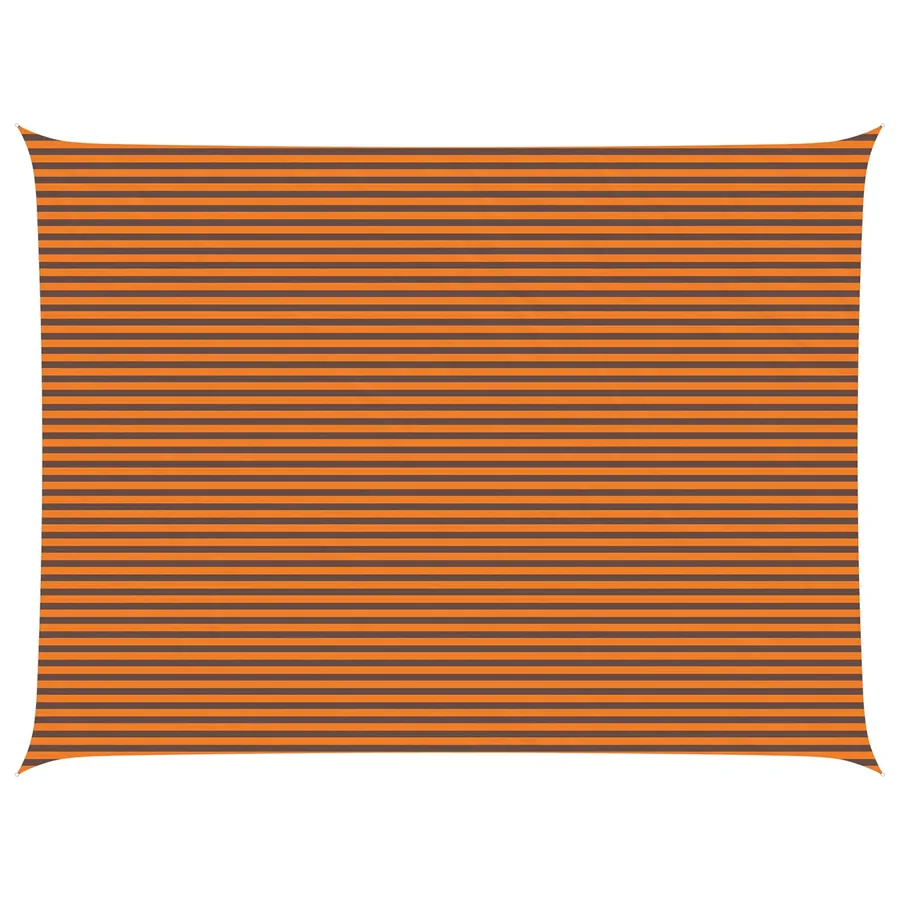 Voile d'ombre Orange et marron 8 x 6 m 100 % polyester Oxford - 2