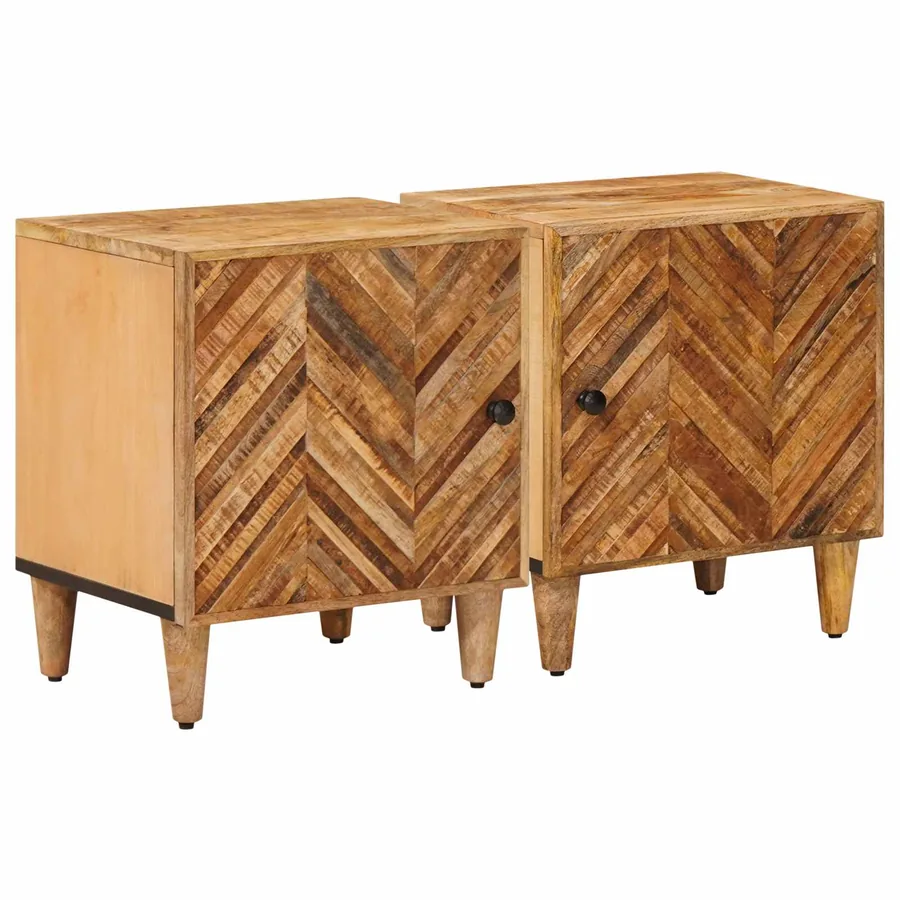 Table de chevet 2 pcs Marron 40 x 33,5 x 46 cm