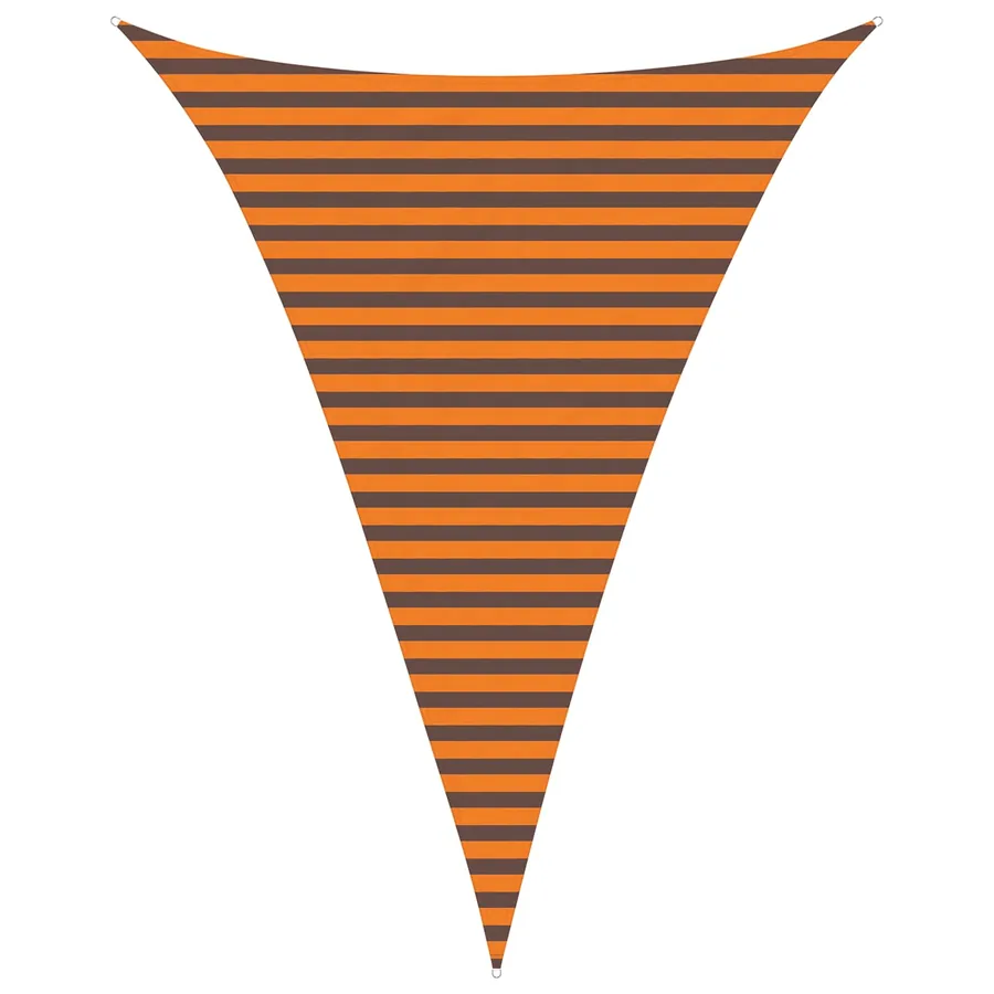 Voile d'ombre Orange et marron 3 x 4 x 4 m - 2