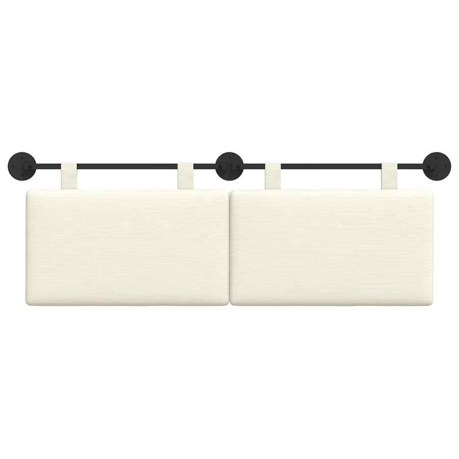 Tête de lit suspendue Tissu en velours côtelé - 5