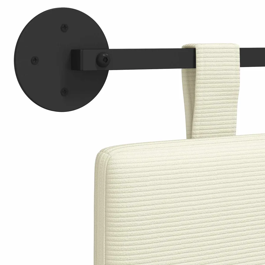 Tête de lit suspendue Tissu en velours côtelé - 9