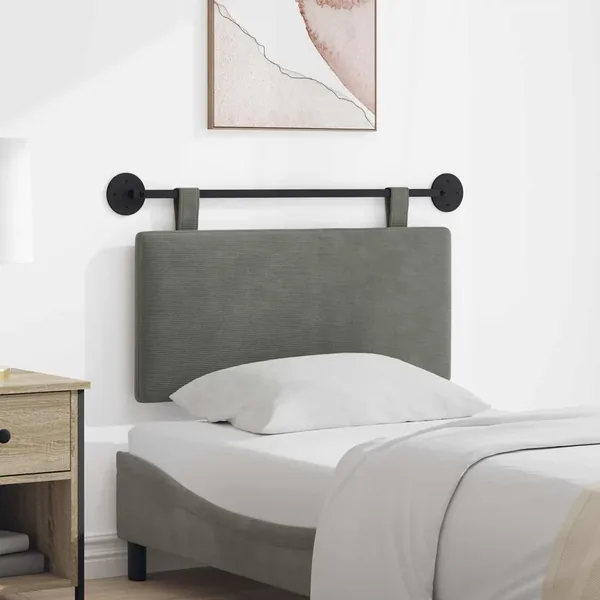 Tête de lit suspendue Tissu en velours côtelé