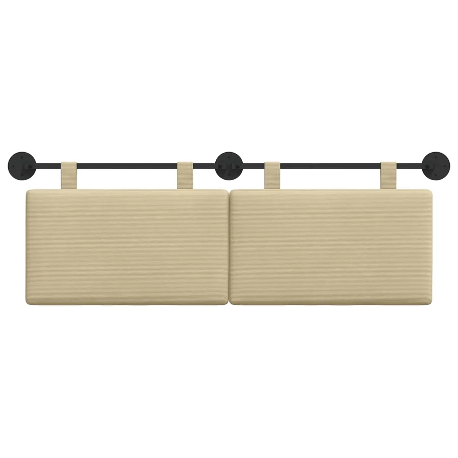 Tête de lit suspendue Tissu en velours côtelé - 5