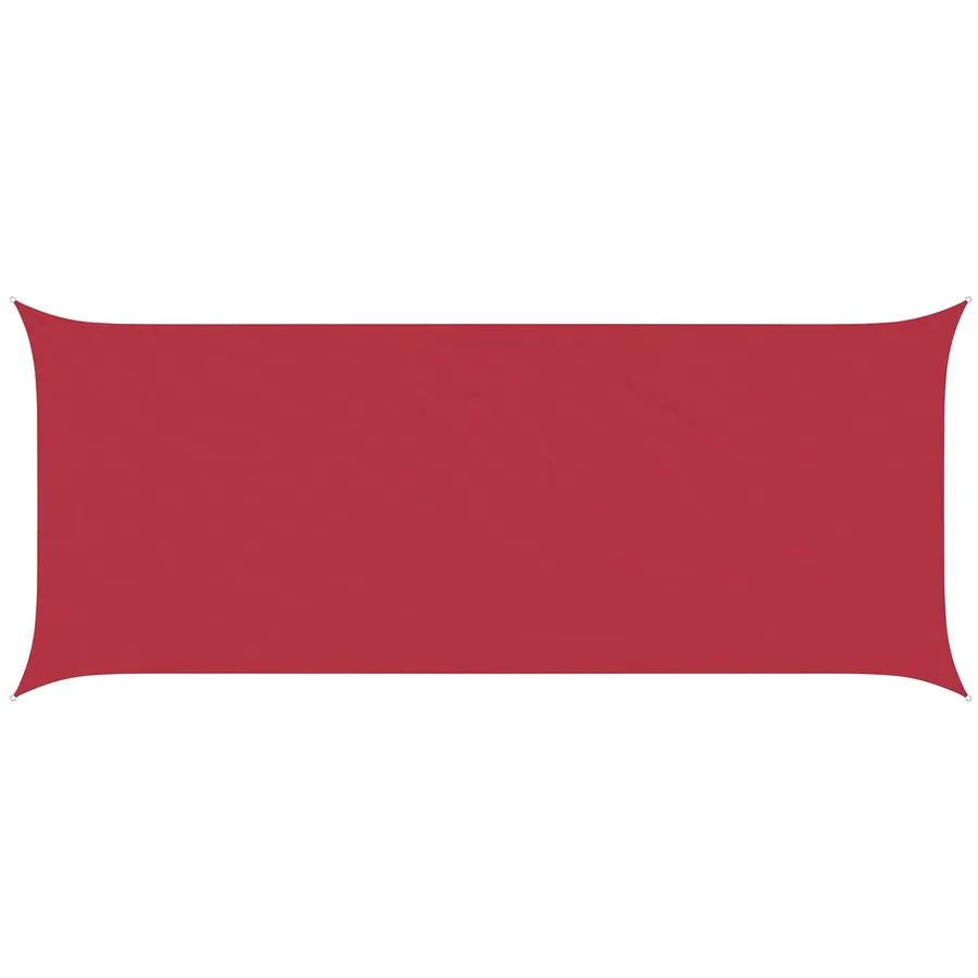 Voile d'ombre Rouge 6 x 2,5 m 100 % polyester Oxford - 2