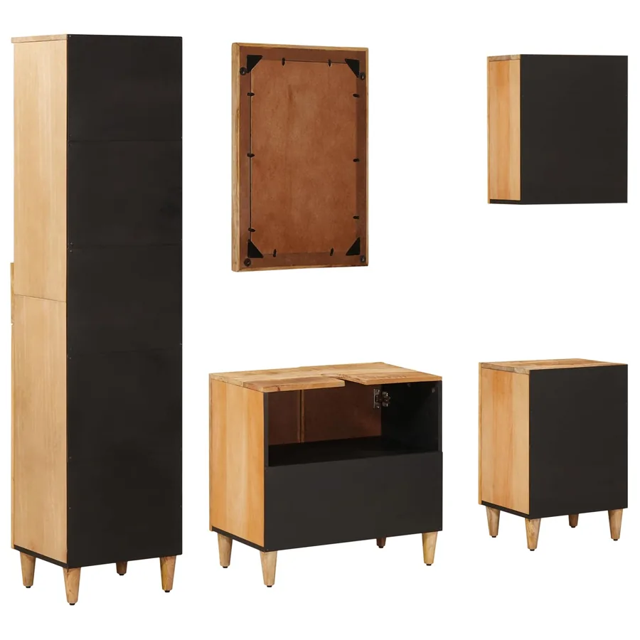 Ensemble de Meubles de Salle de Bain avec tiroir 5 pcs - 9