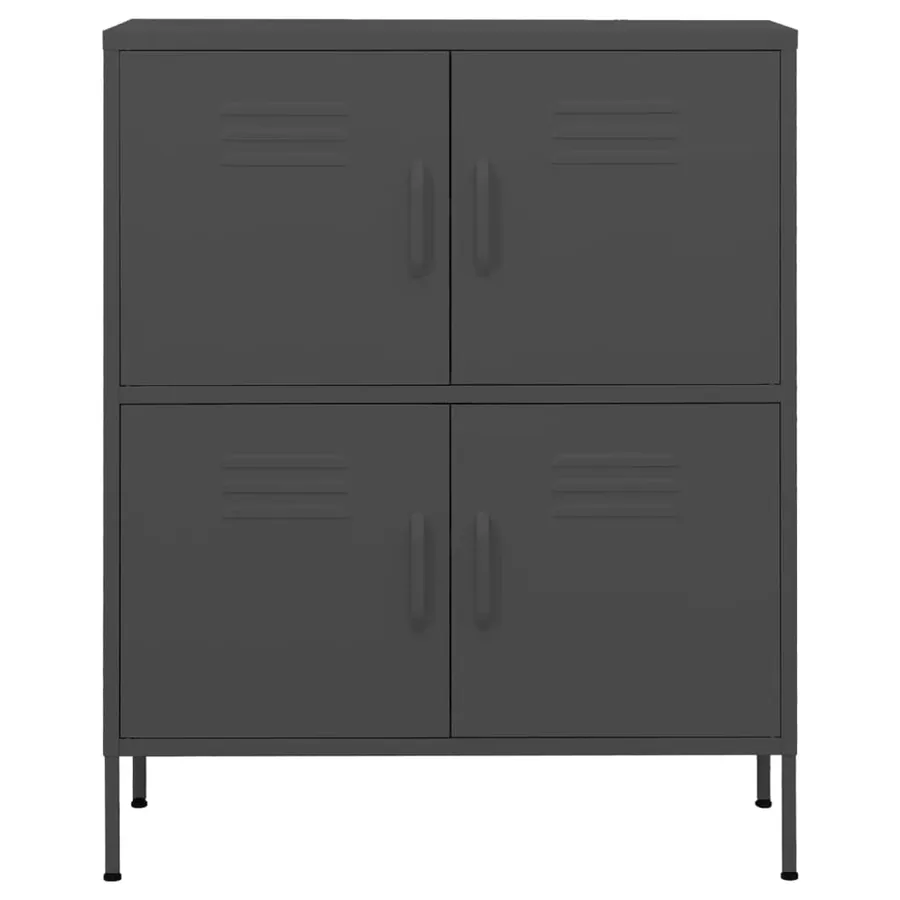 Armoire de rangement Anthracite 80x35x101,5 cm Acier - 3