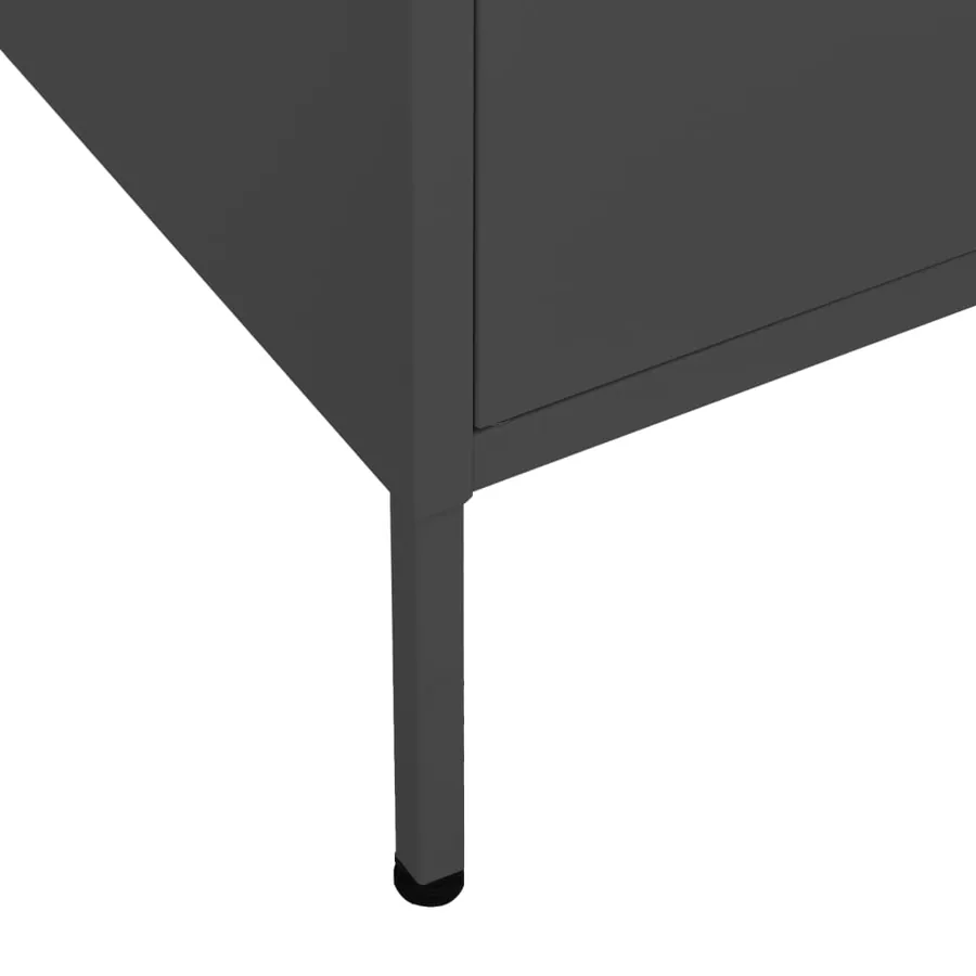 Armoire de rangement Anthracite 80x35x101,5 cm Acier - 8