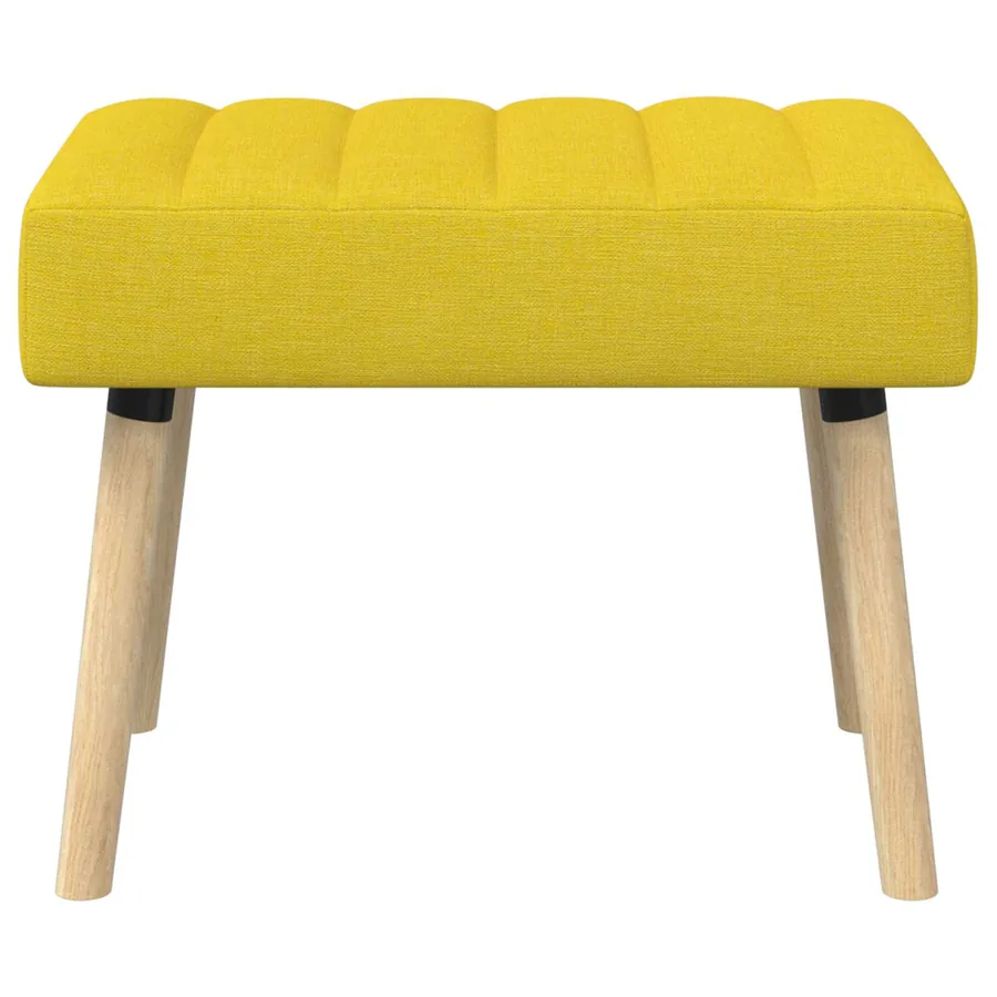 Banc capitonné canal Jaune clair 60 x 40 x 45 cm Tissu - 5