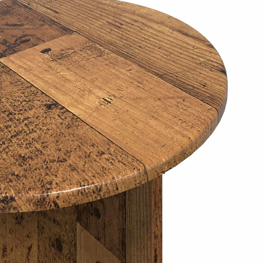 Ensemble de tables d'appoint 2 pcs Bois ancien - 6