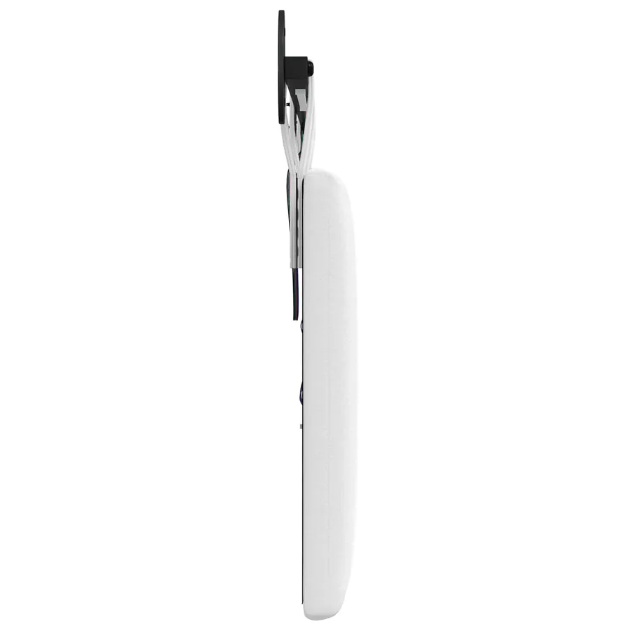 Tête de lit suspendue Avec lumière LED Blanc Tissu - 7