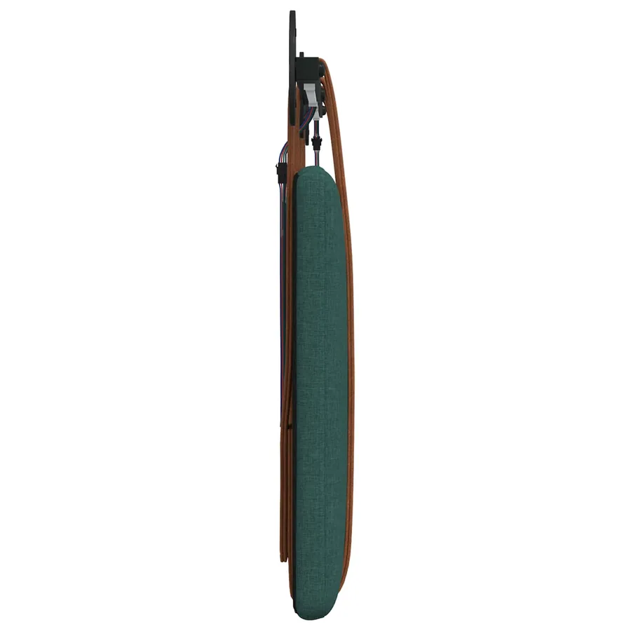 Tête de lit suspendue Avec lumière LED Vert foncé PU antique - 7