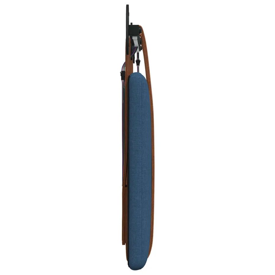 Tête de lit suspendue Avec lumière LED Bleu PU antique - 7