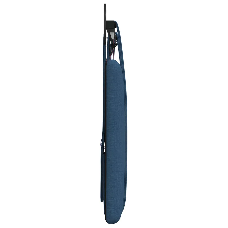 Tête de lit suspendue Avec lumière LED Bleu Tissu - 7
