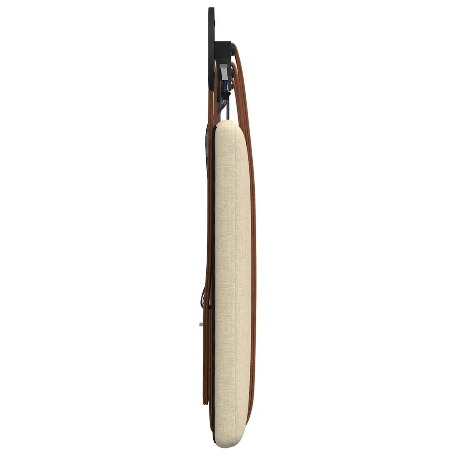 Tête de lit suspendue Avec lumière LED Crème PU antique - 7