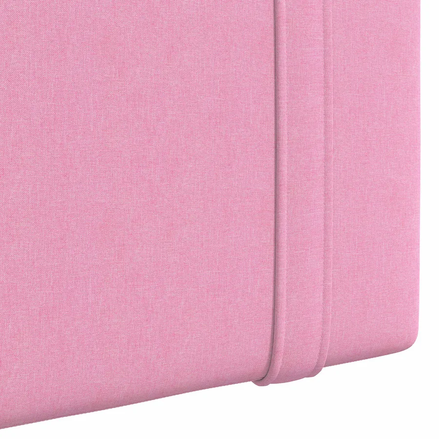 Tête de lit suspendue Avec lumière LED Rose Tissu - 9