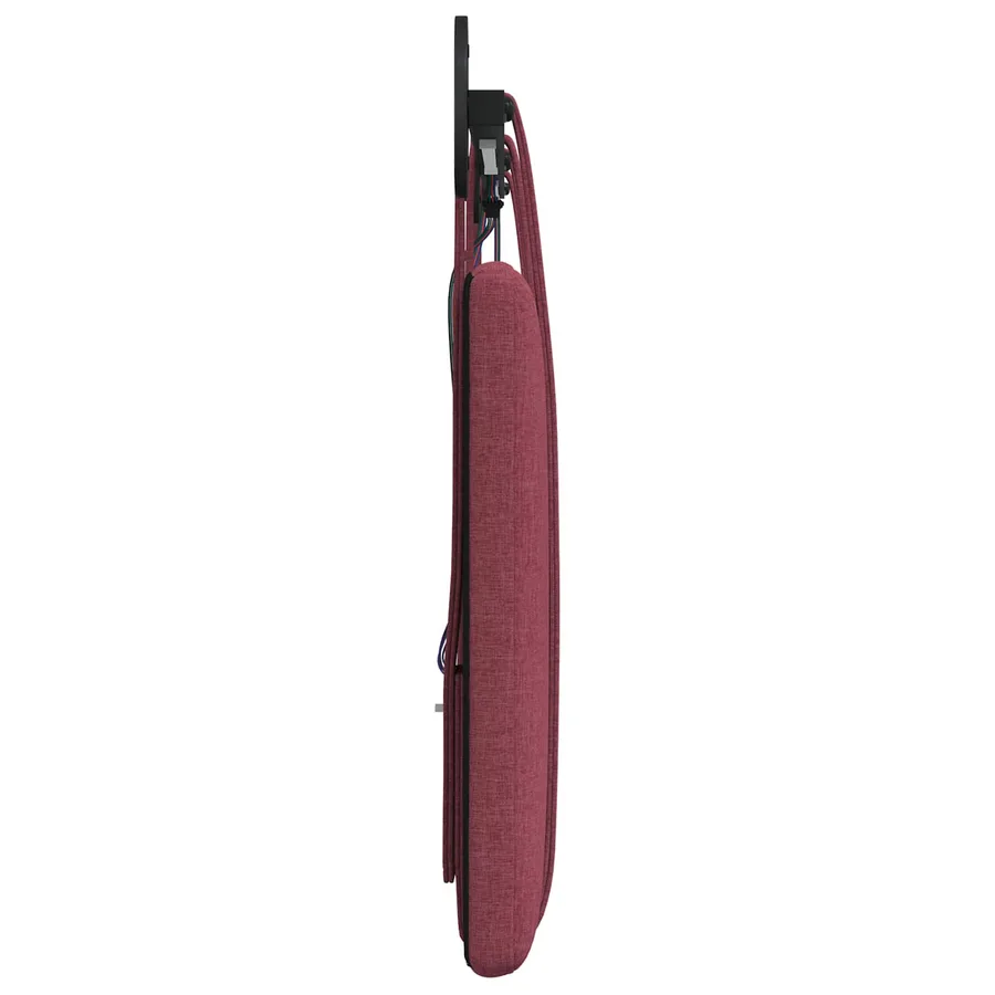 Tête de lit suspendue Avec lumière LED Bordeaux Tissu - 7