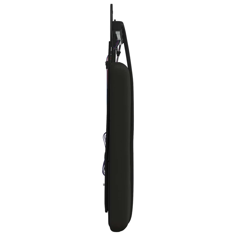 Tête de lit suspendue Avec lumière LED Noir Simili cuir - 7