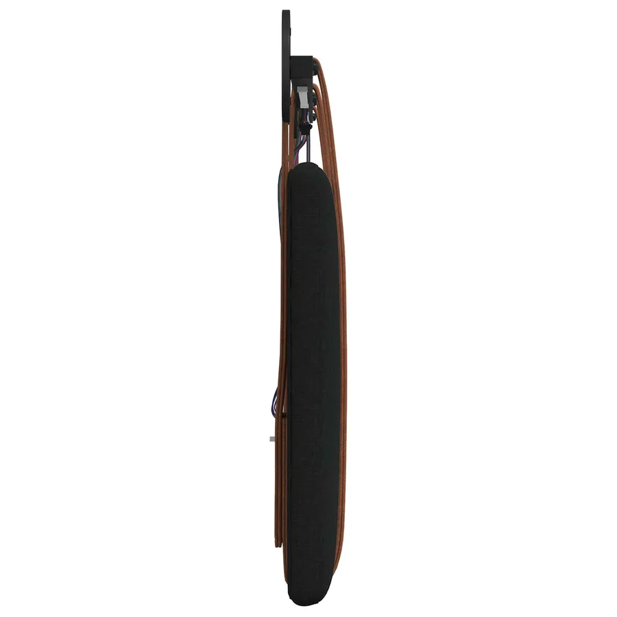 Tête de lit suspendue Avec lumière LED Noir PU antique - 7