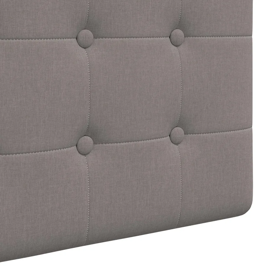 Tête de lit suspendue Avec lumière LED Taupe Tissu - 9