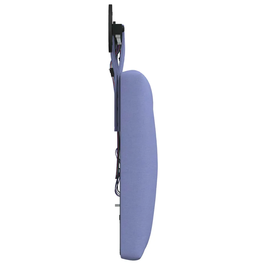 Tête de lit suspendue Avec lumière LED Bleu denim Tissu - 7